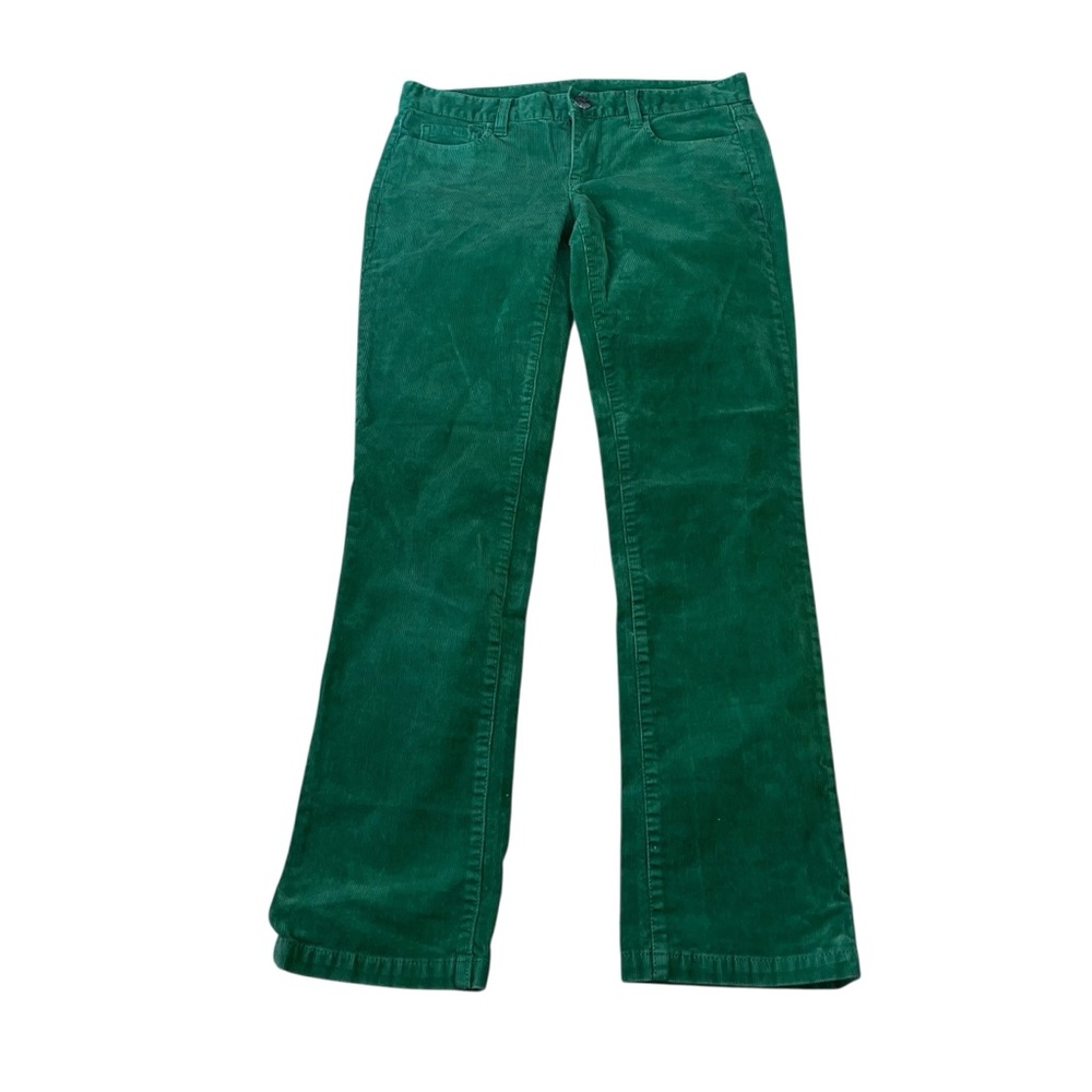 J. Crew city fit green corduroy jeans pants 27 short 27s